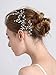 fxmimior Bridal Hair Accessories Pearl Crystal Hair Pins Hair Clips Bobby Pin Wedding Party Evening Headpiece Head Wear (pack of 3) (rose gold)