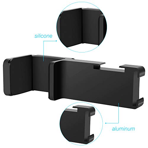 Skyreat Aluminum External Microphone Mount Holder for DJI Osmo Pocket Accessories,with 2 Cold Shoe Interface & 1/4" Screw Hole Support Led Light & Tripod Mount