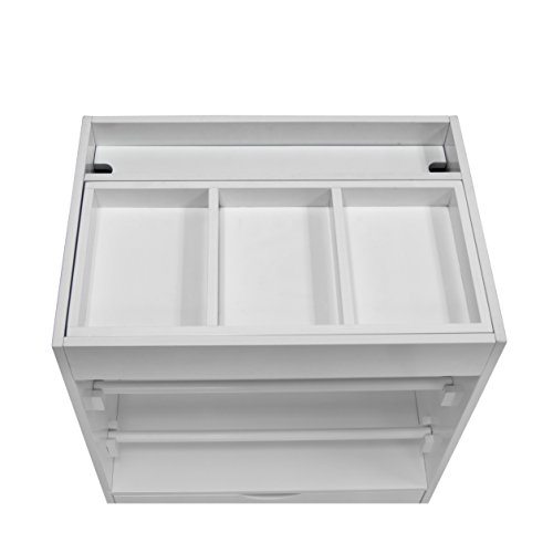 Studio Designs White Crafts and Hobby Wrapping Paper Organizers Cart