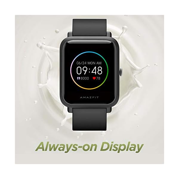 Smart-Watch-for-Men-Amazfit-Bip-S-Lite-Fitness-Watch-with-Heart-Rate-Sleep-Monitor-Always-on-Display-150-Watch-Face-Activity-Tracker-14-Sports-Modes-5-ATM-Waterproof-30-Days-Battery-Life-Black Smart Watch for Men Amazfit Bip S Lite Fitness Watch with Heart Rate, Sleep Monitor, Always-on Display 150+ Watch Face…