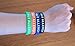 Nut Allergy Bracelets Silicone Wristbands (Pack of 4) Blue, Black, Green, Orange Great for Kids (Multi, 6)
