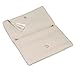 b.m.c BMC Womens Over Sized Creamy Beige Perforated Cut Out Pattern Gold Accent Background Foldover Pouch Fashion Clutch Handbag