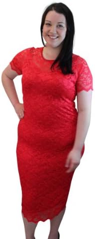 Girl Talk Clothing Plus Size Cap Sleeve Lace Bodycon Dress