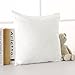 Deconovo Blank Cushion Cover Faux Linen Pillow Cover Throw Pillow Case for Couch 18x18 Inch Off White 1 Pcs Case Only No Insert