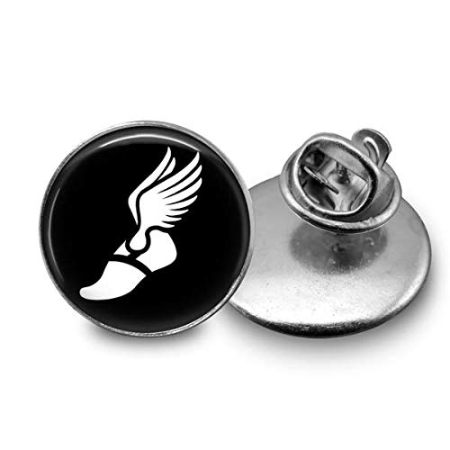 Track and field Tie Tack Handmade Glass 18mm - Thumbnail 2