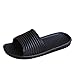 Jiyaru Unisex Anti-Slip Home Shoes Bath Slipper Indoor Slipper Black 40 US7.5