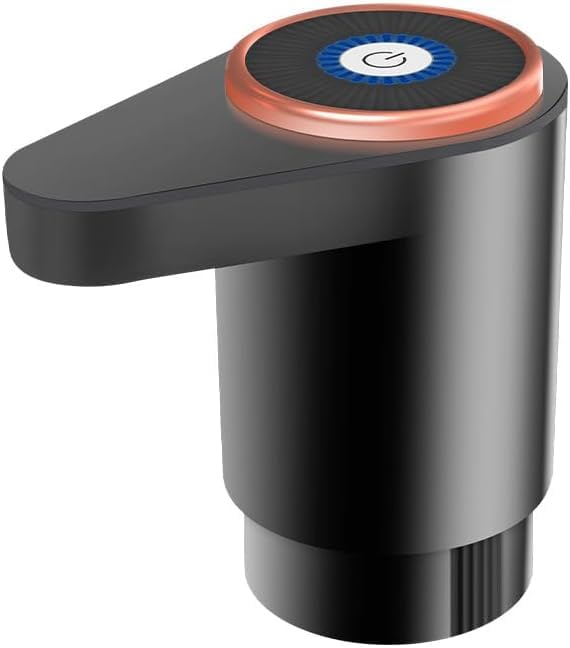 BOMBA DE ÁGUA ELÉTRICA AUTOMÁTICA PARA GALÃO – Recarregável USB, Fluxo Rápido 4X Mais Potente, Saída de Água Dupla – Ideal para Galões 5L, 10L e 20L (Preto)