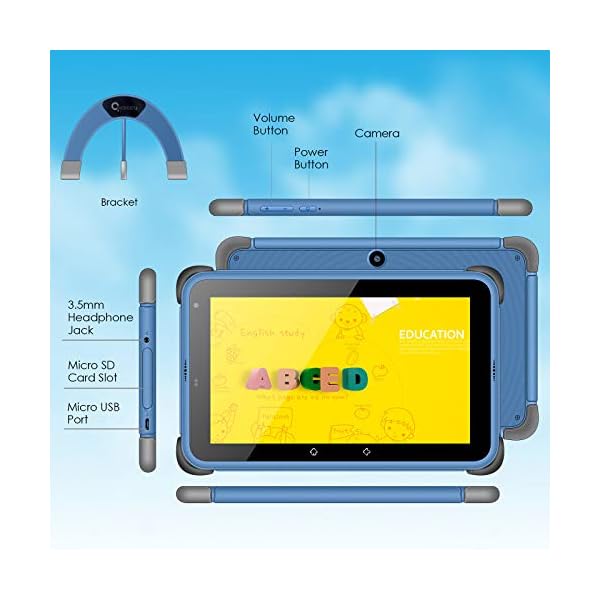 Kids Tablet 7 inch Android 11 Tablets for Kids, 32GB ROM IPS HD Display Toddler Tablet with WiFi Dual Camera Childrens…