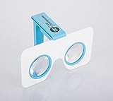 Pocket 360 - Compact Virtual Reality Viewer for iPhones and Android Smartphones - WWGC Certified by Google (Blue)