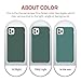 ORNARTO Compatible with iPhone 11 Pro MAX Liquid Silicone Case 6.5 inch, Slim Liquid Silicone Case with Open Bottom Style Soft Gel Rubber Cover - Pine Green