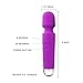 AIMENO Vibrator Wand Massager for women Rechargeable Waterproof Personal Wireless Wand Vibrators for Women Men with Multi Speed Powerful Vibration Medical Grade Silicone (purple)