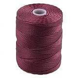 C-Lon Bead Cord, Wine - 0.5 mm, 92 Yard Spool