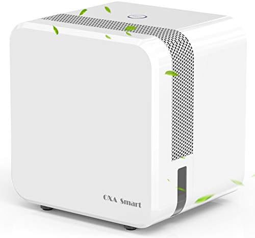 OXA Mini Dehumidifier for Rooms up to 215 Square Feet, 22oz Capacity Tank, Compact and Portable Small Dehumidifier with Sleep Mode, Ultra Quiet Auto-Off Dehumidifier for Bedrooms, Closets & Kitchens