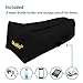 WooHoo 2.0® - Giant Inflatable Lounger Air Balloon Furniture with Carry Bag. Inflates in Seconds. Hangout as Lounge Chair, Bean Bag, Air Hammock, Sofa, Couch, Air Bag. NEW MODEL PATENT PENDING-Black