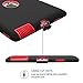 Fingic for iPad 2/3/4 Case - Red 3 Layer Armor High-Impact Rugged Shockproof Protective Case for Kids, Black/Red