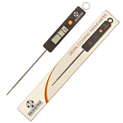 Best Pro Fast Digital Cooking Thermometer-Quick Accurate Kitchen Temperature Tool-Ultra Strong & Long Probe For All Food,Grill Meat,BBQ,Candy & Liquids-Large Display-Auto Shut-off!