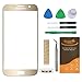 CrazyFire Compatible Samsung Galaxy S7 G930 Gold Front Outer Lens Glass Screen Replacement,Touch Screen Glass Lens Replacement for Samsung Galaxy S7 G930