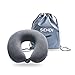 Travel Pillow Memory Foam Airplane Comfortable U Shape Neck Pillow with Bag, Grey