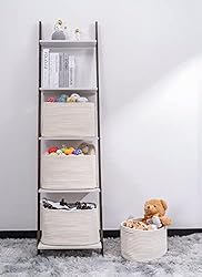 Kriitools White Shelf Storage Bins for