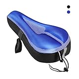 YOSUDA Bike Seat Cushion Cover - Gel Bicycle Seat Saddle Cushion Pad for Men/Women Comfort, Fits Mountain Bike Stationary Bike Seat Clamps (11
