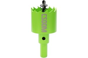 CSOOM Upgraded Bi-Metal Hole Saw Drill Bit, Hole Drilling Cutter, Ideal for Plastic, Wood, Plywood, Thin Steel Sheets, and Thin Aluminum Sheets（35mm|1-3/8"）.