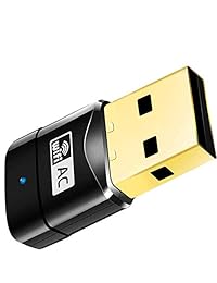 Adaptador WiFi para PC Dual Band 2.4G 5.8G, USB Wireless Network Adapter 802.11ac para PC Desktop Laptop (600mbps)