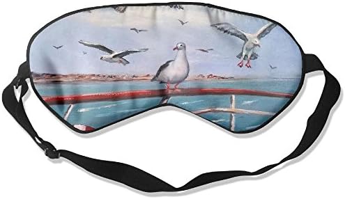 Sleep Mask Seagull Cheryl Eye Cover Blackout Eye Masks,Soothing Puffy Eyes,Dark Circles,Stress,Breathable Blindfold For Women Men