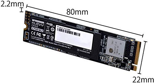 KLEVV CRAS C710 1TB M.2 NVMe PCIe Gen3x4 Internal SSD up to 2100MB/s (K01TBM2SP0-C71)