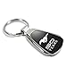 Ford Mustang 50 Years Anniversary Black Tear Drop Key Chain