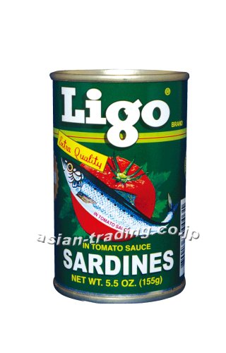 Ligo sardines in tomato sauce reg Green 155g (4800163000031)
