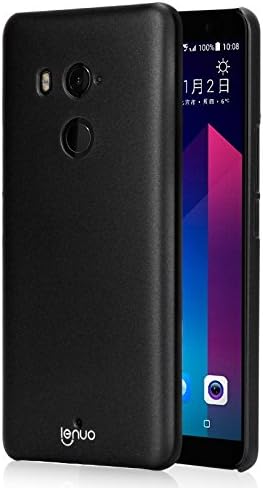 Gray Plaid HTC U11 Plus/U11+ Case,Ultra-Thin and Shock-Absorb Hard PC Back Skin Phone Case Cover for HTC U11 Plus/U11+- Black