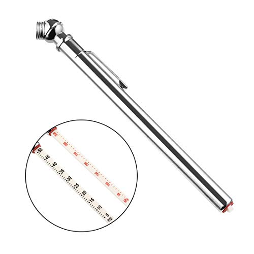 CZC AUTO Pencil Tire Pressure Gauge, Mechanical Air Gage, Stainless Stem Single Chuck with