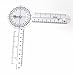 Set of 6 Piece Spinal Finger Goniometer Protractor Ruler 360 Degree 12 inch 8 inch 6 inch (A2Z)