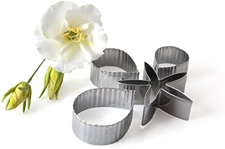 Lisianthus Sugar Flower Cutter Set, Cake Decorating Gumpaste Flower Molds Fondant Cutters Set Sugarcraft for Cake Decoration, Designed by Kaysie Lackey for Innovative Sugarworks