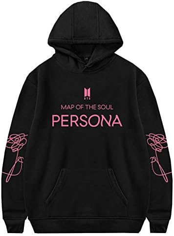 918coshiert Women's Kpop BTS Hoodie New Album Map of The Soul Persona Fans Sweatshirt Jung Kook Jimin Suga V Top Fans Tops