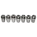 7Pcs ER11 Spring Collet Set For CNC Workholding Engraving Milling Lathe Tool 1-7mm Excellent Quality