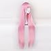 Anime Cosplay Wig 100cm Long Straight Pink Bangs Women Girl' Party Wigs