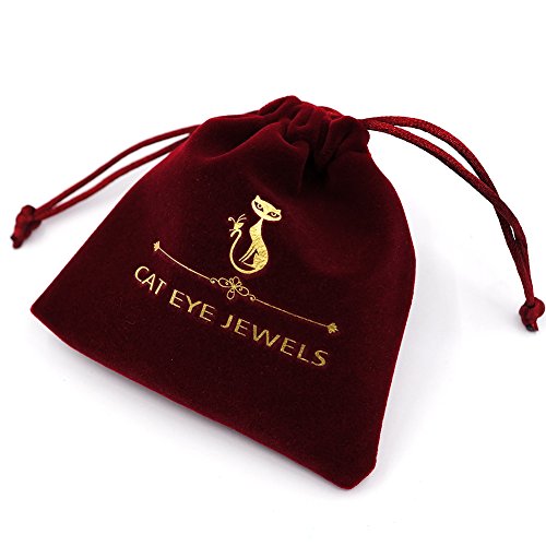 image for Cat Eye Jewels Memorial Ash Holder Urn Necklace Pet Print Heart Charm 