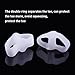 Povihome 10 Pack Big Toe Separators, Temporary Bunion Corrector (1st/2nd Toe), Silicone Toe Spacers for Bunion Pain Relief, Overlapping Toe - White