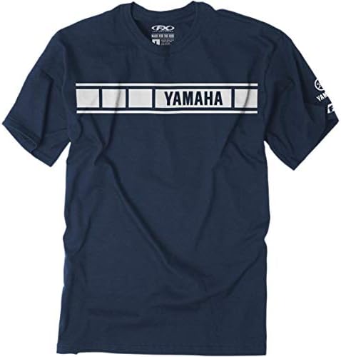 Amazon.com: Factory Effex Yamaha Racing Stripes T-Shirt (Black - L