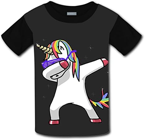 Unisex Kids Dabbing Cat Funny Cool Hip Hop 3D Print T-Shirt Short Sleeves Tee Creative S