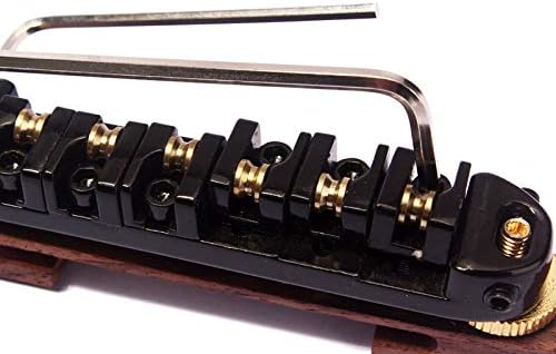 Alnicov Guitar Roller Saddles Rosewood Bridge Set For Jazz Guitar - Image 5
