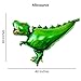 Set of 4 dinosaur balloons - Triceratops t-rex raptor allosaurus - Inflatable party supplies and decorations for kids