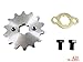 420 14T 17mm Motorcycle Front Engine Sprocket for 50cc 70cc 110cc 125cc 140cc 160cc Z50 CT70 Speed Mini Bike TaoTao Roketa Coolster Sunl Lifan Chinese ATV Quad Dirt Bike