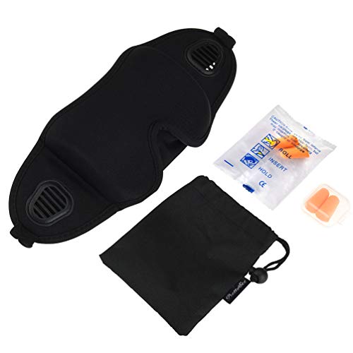PRETTY SEE Sleep Mask 3D Blindfold Eye Mask for Women and Men Sleeping mask with Noise-Proof Earplugs and Storage Bag, Suitable for Travel, Nap and Deep Sleep, Black - Thumbnail 7