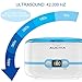Aucma Ultrasonic Cleaner Professional Ultrasonic Jewelry Cleaners with Digital Timer for Jewellery Eyeglasses Lenses Necklaces Watches Rings Denture Coins, 20 Oz (Blue)