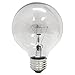 Set of 6 General Electric G25 Decorative Clear 60w Light Bulbs 660 Lumens