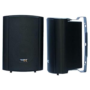 E-Lektron EWL5P stereo passieve luidspreker paar incl. muurbeugel voor binnen en buiten – 5″ 125W – zwart