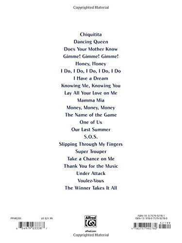 Play the Songs That Inspired Mamma MIA!: Vocal Selections: Piano/Vocal/Chords - Image 3