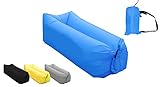 AB VOLTS Fast Inflatable Lounger Portable Outdoor Indoor Wind Bed Lounger, Air Bed Sofa, Air Sleeping Sofa, Inflatable Couch, Lazy Bed Camping Accessories, Portable Hammock, Beach, Park.